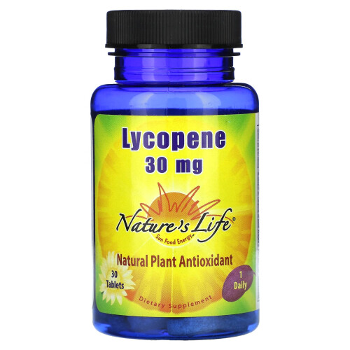 Nature's Life, Lycopène, 30 mg, 30 Comprimés