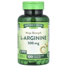 Nature's Truth, L-Arginine, 1 000 mg, 100 Gélules à Libération Rapide (500 mg par Gélule)