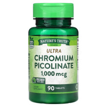 Nature's Truth, Picolinate de Chrome Ultra, 1 000 mcg, 90 Comprimés