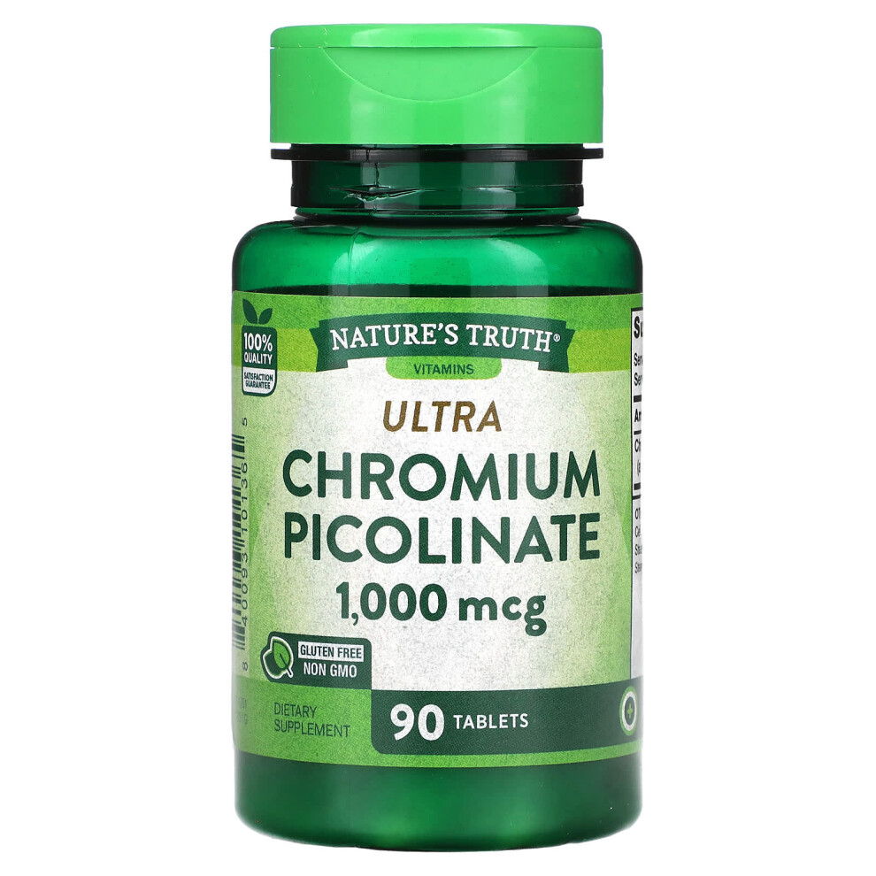 Nature's Truth , Ultra Chromium Picolinate, 1,000 Mcg, 90 Tablets