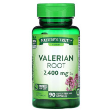 Nature's Truth, Racine de Valériane, 2 400 mg, 90 Capsules à Libération Rapide (1 200 mg par Capsule)