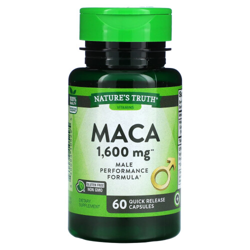 Nature's Truth, Maca, 1.600 mg, 60 Schnellfreisetzungskapseln
