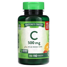 Nature's Truth, Vitamin C Plus Wilde Hagebutten, 500 mg, 110 Tabletten