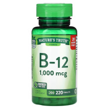 Nature's Truth, B-12, 1.000 mcg, 220 Tabletten