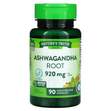 Nature's Truth, Ashwagandha-Wurzel, 920 mg, 90 Schnellfreisetzungskapseln (460 mg pro Kapsel)