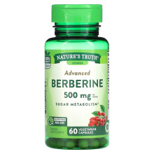Nature's Truth, Berbérine Avancée, 500 mg, 60 Capsules Végétariennes (250 mg par Capsule)