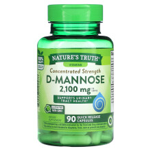 Nature's Truth, Konzentrierte Stärke, D-Mannose, 2.100 mg, 90 Schnellfreisetzungskapseln (700 mg pro Kapsel)