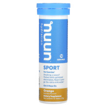 Nuun, Hydration, Sport, Brausetabletten Elektrolyt-Ergänzung, Orange, 10 Tabletten