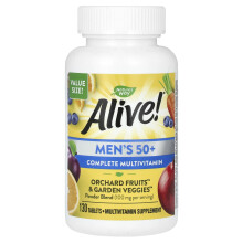 Nature's Way, Alive! Multivitamine Complète Hommes 50+, 130 Comprimés