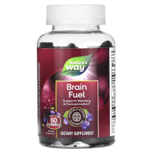 Nature's Way, Carburant Cérébral, Raisin, 60 bonbons gélifiés