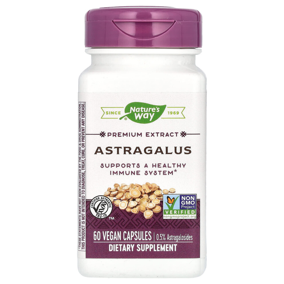 Nature's Way , Premium Extract, Astragalus, 60 Vegan Capsules