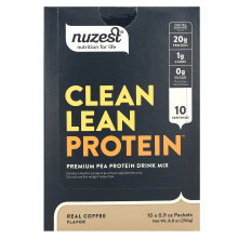Nuzest, Protéine Clean Lean, Café Authentique, 10 Sachets, 0,9 oz (25 g) chacun