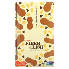 NuGo Nutrition, Fiber d'Lish, Erdnuss-Schokoladen-Chip, 16 Riegel à 1,6 oz (45 g)