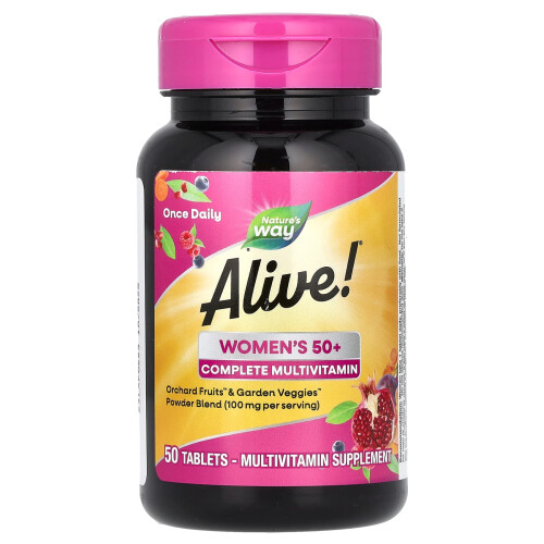 Nature's Way, Alive! Multivitamine Complète Femmes 50+, 50 Comprimés 2