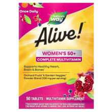 Nature's Way, Alive! Multivitamine Complète Femmes 50+, 50 Comprimés