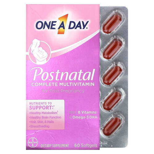 One-A-Day, Multivitamine Postnatale Complète, 60 Softgels