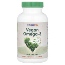 OmegaVia, Veganes Omega-3, 60 Softgels