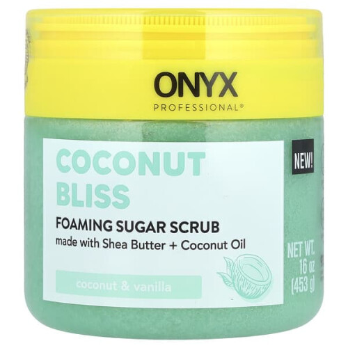 Coconut Bliss, Foaming Sugar Scrub, Coconut & Vanilla