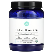 Ora, So Lean & So Clean, Pflanzliches Superfood-Protein, Vanille, 21,2 Unzen (600 g)