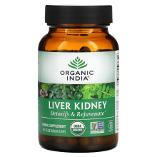 Organic India, Leber Niere, 90 vegetarische Kapseln