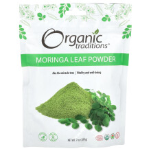 Organic Traditions, Poudre de Feuilles de Moringa, 7 oz (200 g)