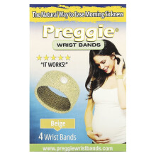 Preggie, Handgelenkbänder, Beige, 4 Handgelenkbänder