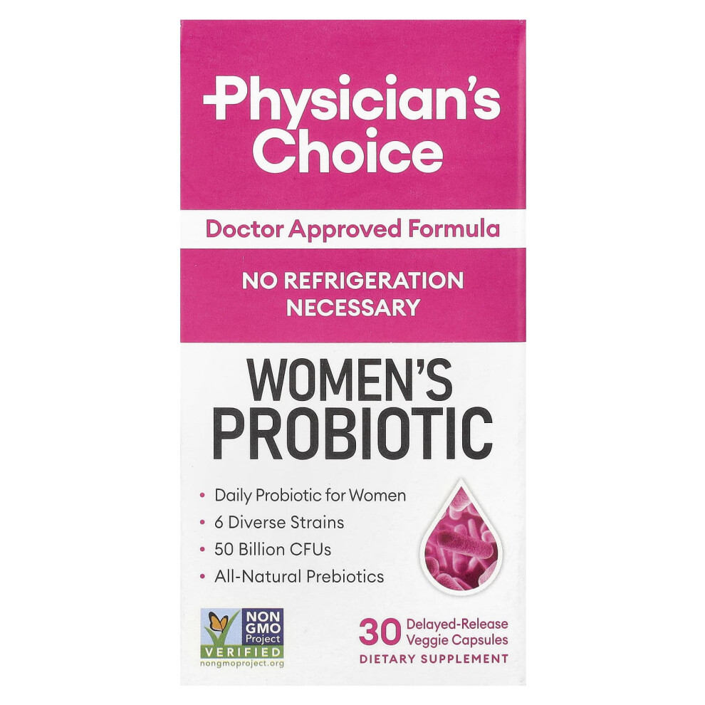 Physician's Choice , Women's Probiotic, 50 Billion Cfus, 30 Delayed-Release Veggie Capsules