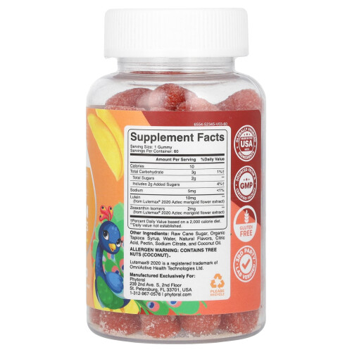 Phytoral, Kinder, Lutein Gummis, Mango, 60 Gummis 2