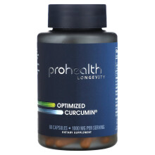 ProHealth Longevity, Optimiertes Curcumin, 1.000 mg, 60 Kapseln (500 mg pro Kapsel)