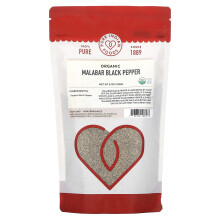 Pure Indian Foods, Bio-Malabar-Schwarzer Pfeffer, 8 Unzen (226 g)