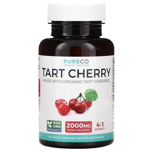 Pure Co., Cerise Acidulée, 60 Capsules Végétaliennes