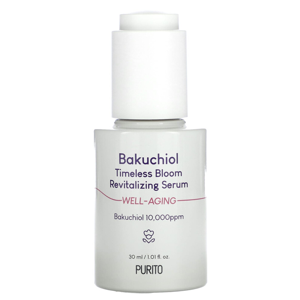 Purito , Bakuchiol Timeless Bloom Revitalizing Serum, 1.01 Fl Oz (30 Ml)