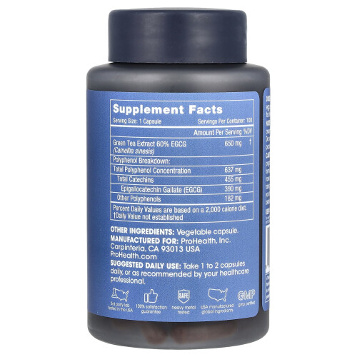 ProHealth Longevity, Grüntee, EGCG Extrem, 100 Kapseln 2