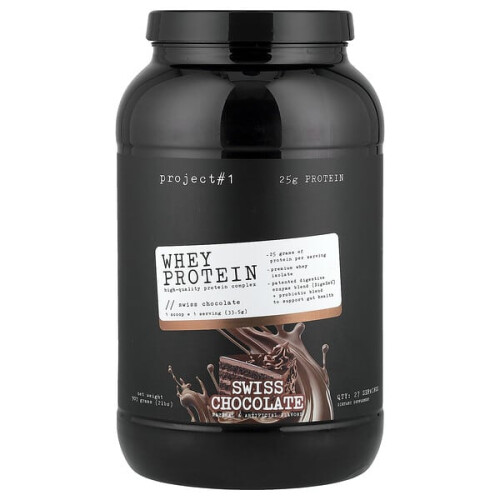 Protéine de Lactosérum, Complexe Protéique de Haute Qualité, Chocolat Suisse