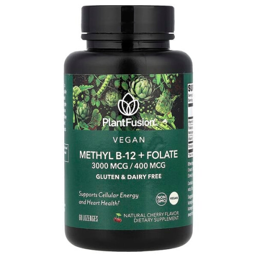Méthyl B-12 Végane + Folate, Cerise Naturelle