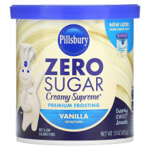 Pillsbury, Zuckerfrei, Premium-Zuckerguss, Vanille, 15 oz (425 g)