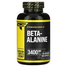 Primaforce, Bêta-Alanine, 3 400 mg, 180 Gélules (850 mg par Gélule)