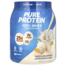 Pure Protein, 100% Whey Protein, Vanille Milkshake, 1,75 lb (793 g)