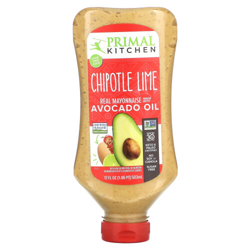 Primal Kitchen, Echte Mayonnaise mit Avocadoöl, Chipotle-Limette, 17 fl oz (503 ml)