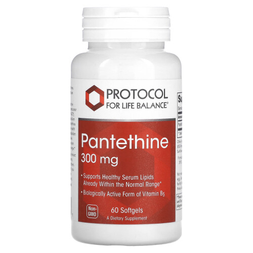 Protocol for Life Balance, Pantethin, 300 mg, 60 Softgels