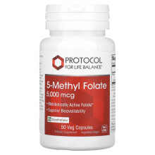 Protocol for Life Balance, 5-Methyl Folat, 5.000 mcg, 50 vegetarische Kapseln