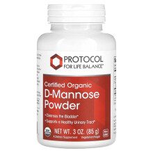 Protocol for Life Balance, Zertifiziertes Bio-D-Mannose-Pulver, 3 oz (85 g)