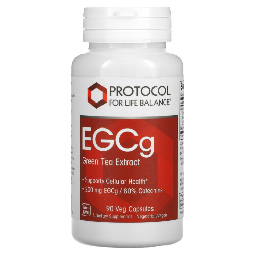 Protocol for Life Balance, Extrait de Thé Vert EGCg, 200 mg, 90 Capsules Végétaliennes