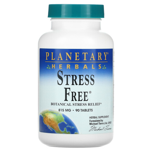 Planetary Herbals, Stress Free, Botanischer Stressabbau, 815 mg, 90 Tabletten
