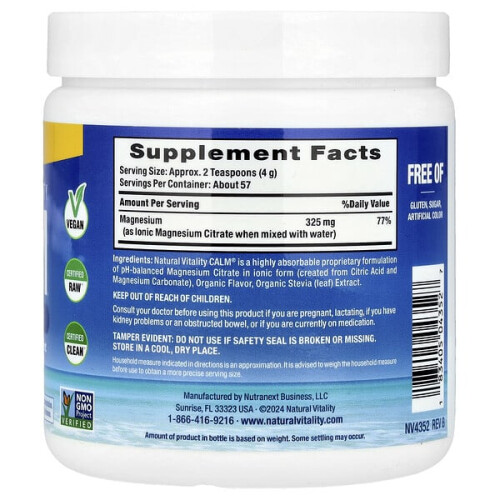 CALM, Relaxing Drink Mix, Sweet Lemon 1
