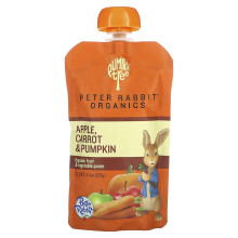 Pumpkin Tree Organics, Peter Rabbit Organics, Bio-Frucht- und Gemüsepüree, Apfel, Karotte & Kürbis, 4,4 oz (125 g)
