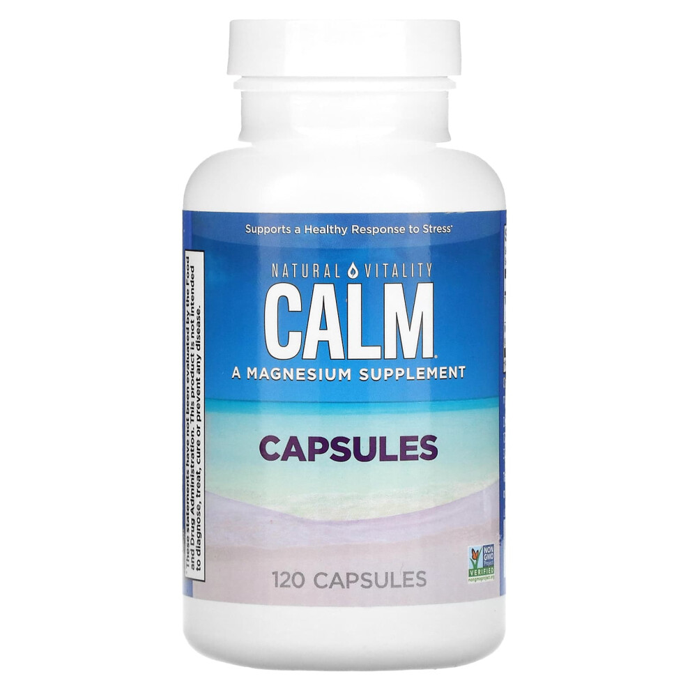Natural Vitality , Calm, Magnesium, 120 Capsules