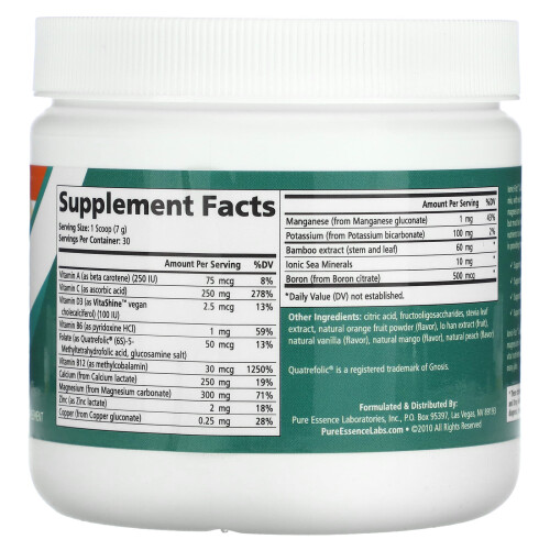 Pure Essence, Ionic Fizz Calcium Plus, Orange-Vanille, 7,41 oz (210 g) 2
