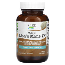 Pure Essence, MyPure, Löwenmähne 4X, 30 Vegi-Kapseln