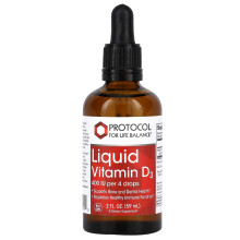 Protocol for Life Balance, Flüssiges Vitamin D3, 400 IE, 2 fl oz (59 ml)